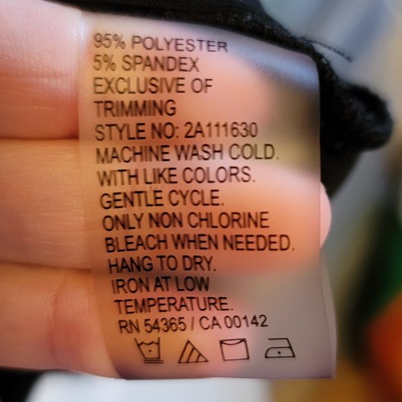 💖2 for $30!💖  Bianca Nygard Black PU Leather Detail Sleeveless Cowl Tank Top - Picture 7 of 8